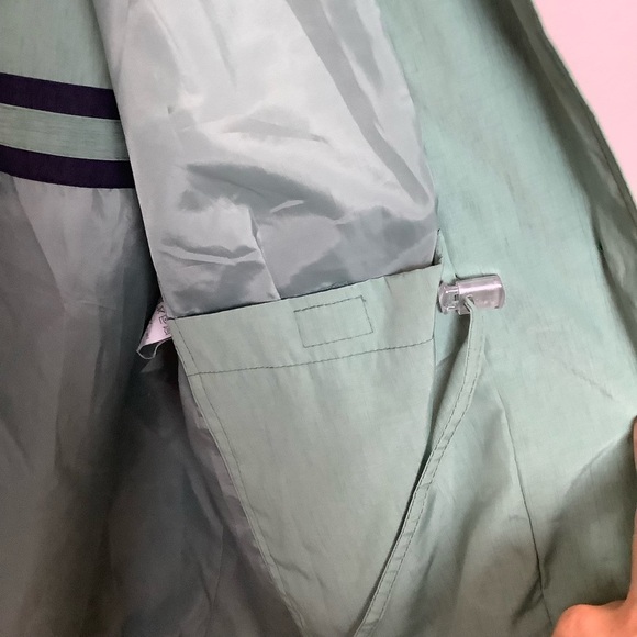 Vintage Women's 80's Pastel Green Longline Anorak Parka Coat Size S/M - Picture 11 of 13